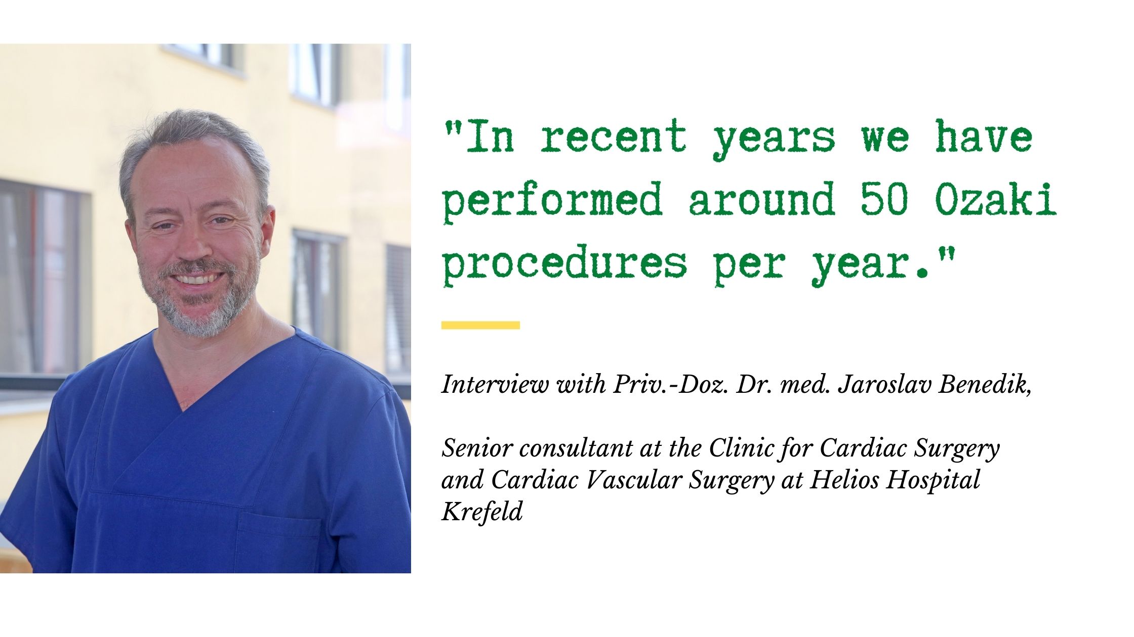 The Ozaki procedure is a good alternative to a biological valve replacement