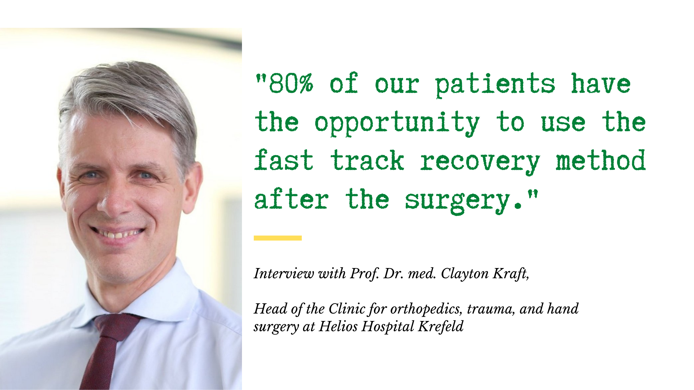 Every day, 6 to 10 arthroplasties are done in an operating room at Helios Krefeld