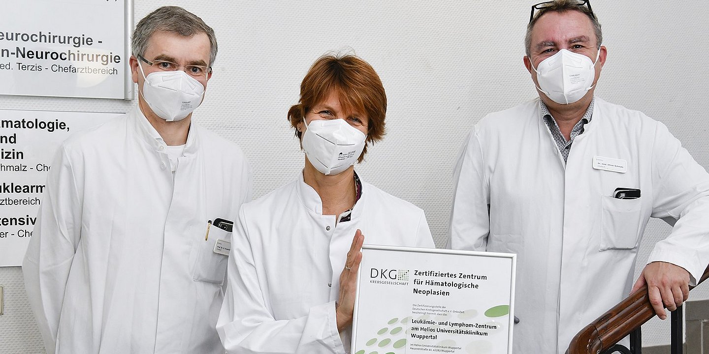 German oncology society recommends Leukemia and Lymphoma Center in Wuppertal